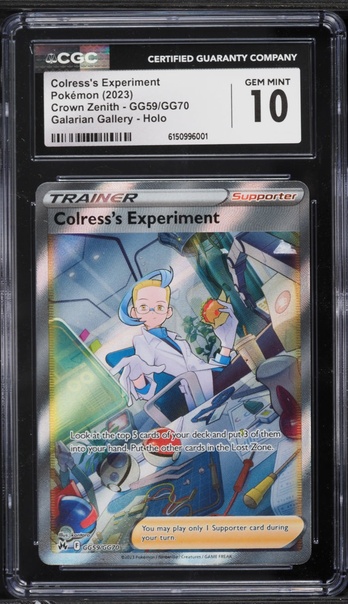 2023 Pokemon Crown Zenith Colress's Experiment #GG59 CGC 10