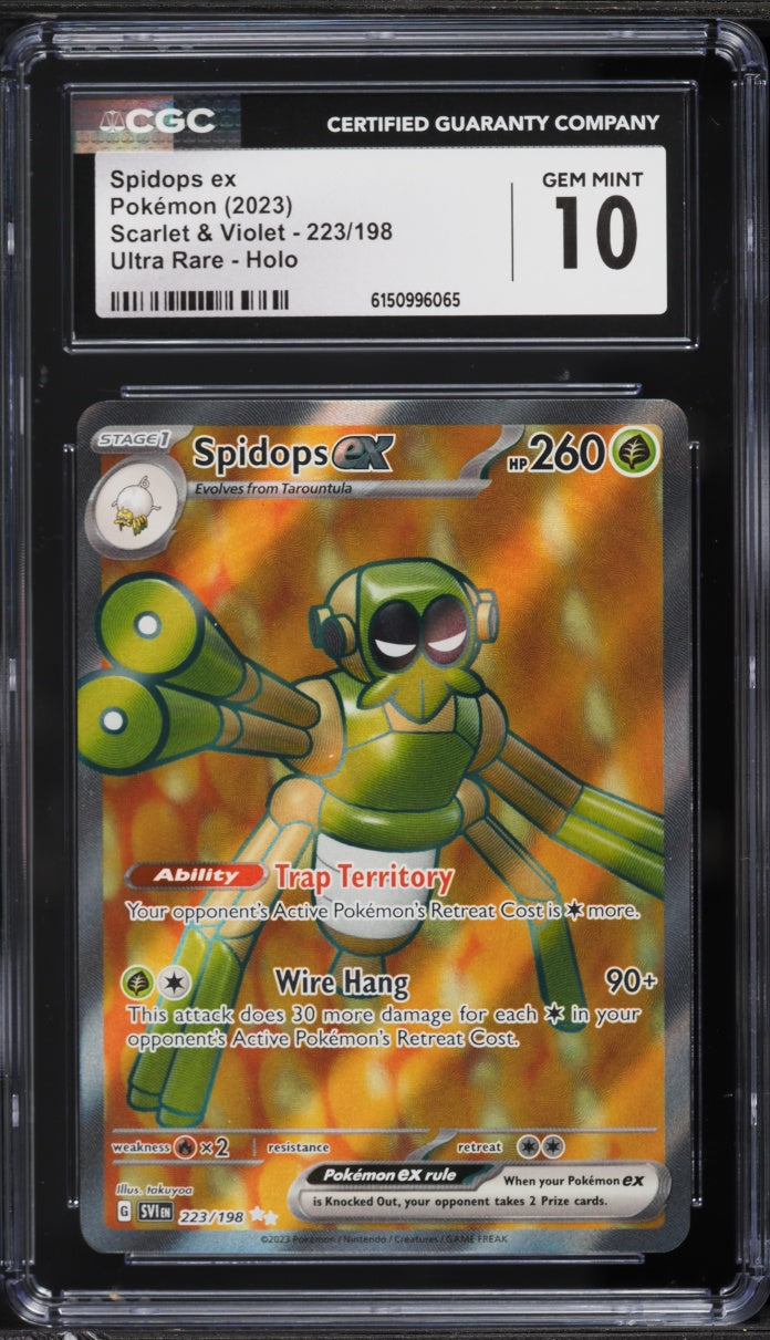 2023 Pokemon Scarlet & Violet Spidops ex #223 CGC 10
