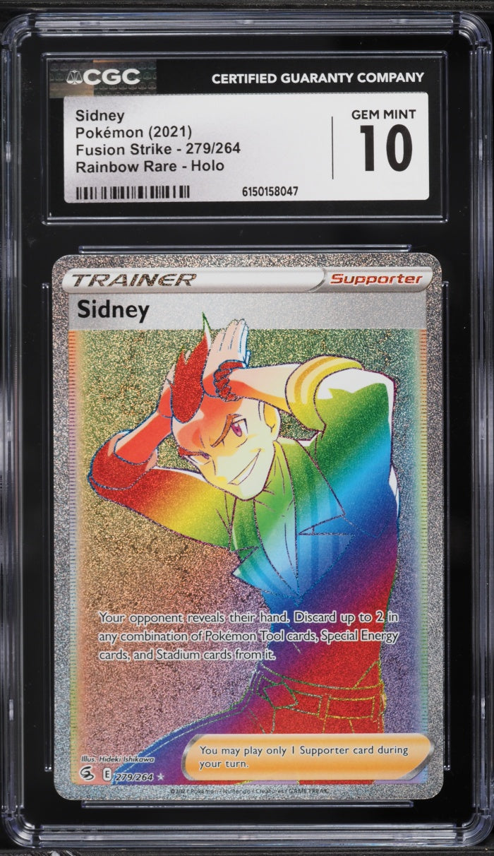 2021 Pokemon Fusion Strike Rainbow Rare Sidney #279 CGC 10