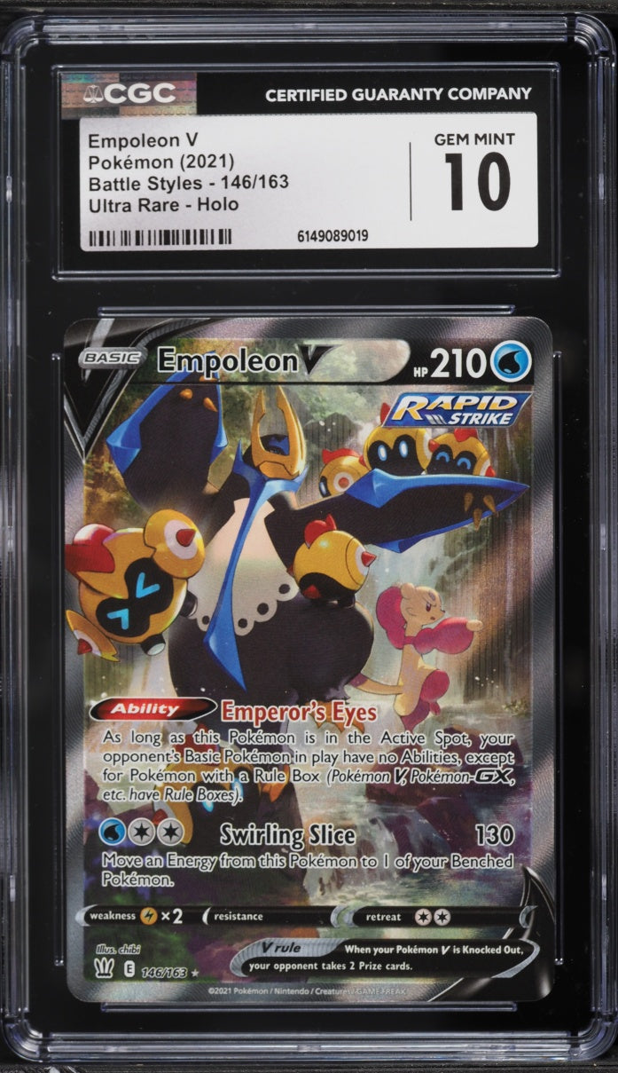 2021 Pokemon Battle Styles Empoleon V #146 CGC 10