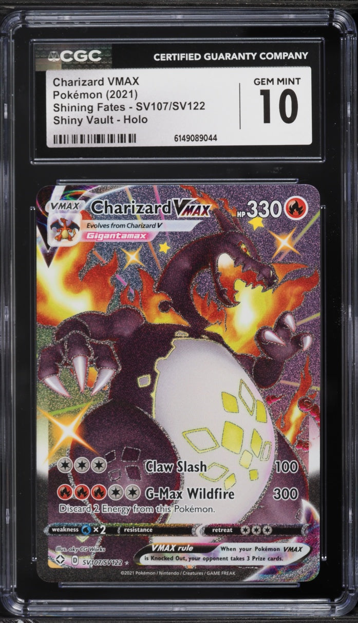 2021 Pokemon Shining Fates Charizard VMAX #SV107 CGC 10