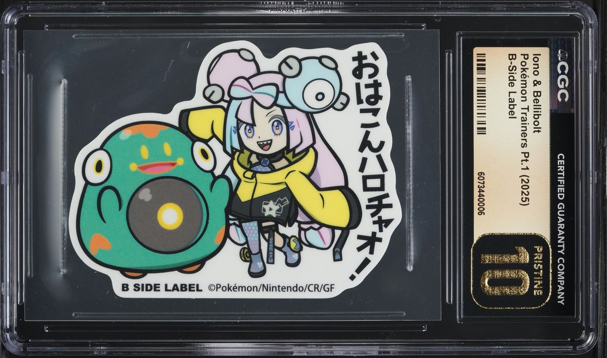 2025 Pokemon Japanese Trainers Part 1 B-Side Label Iono & Bellibolt CGC 10