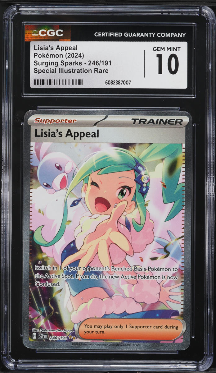 2024 Pokemon SV Surging Sparks SIR Lisia's Appeal #246 CGC 10 GEM MINT