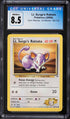 2000 Pokemon Gym Heroes Lt. Surge's Rattata #82 CGC 8.5 NM-MT+