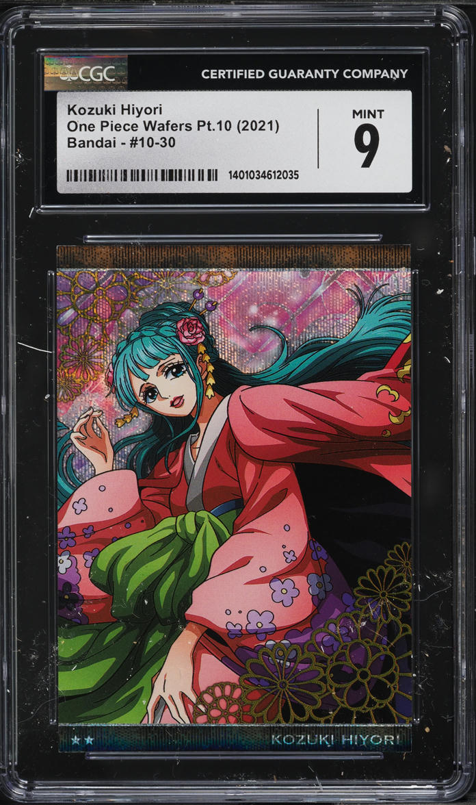 2021 One Piece Wafers Japanese Bandai Kozuki Hiyori #10-30 CGC 9 MINT