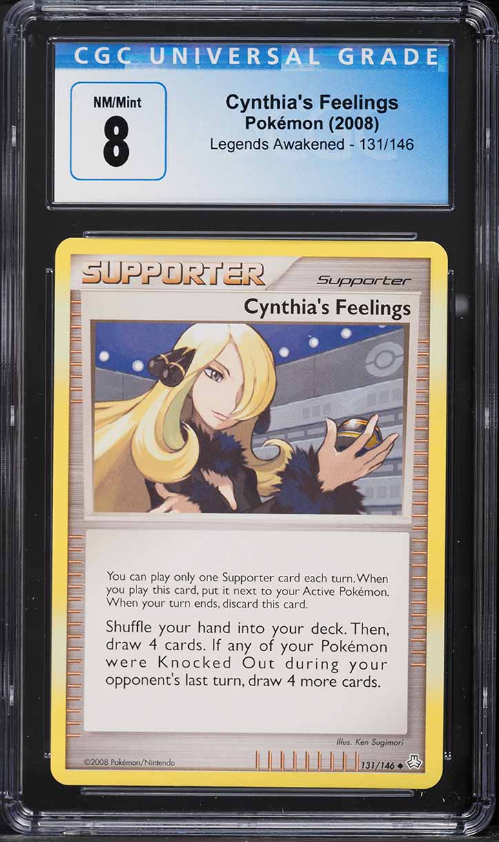 2008 Pokemon Diamond & Pearl Legends Awakened Cynthia's Feelings #131 CGC 8