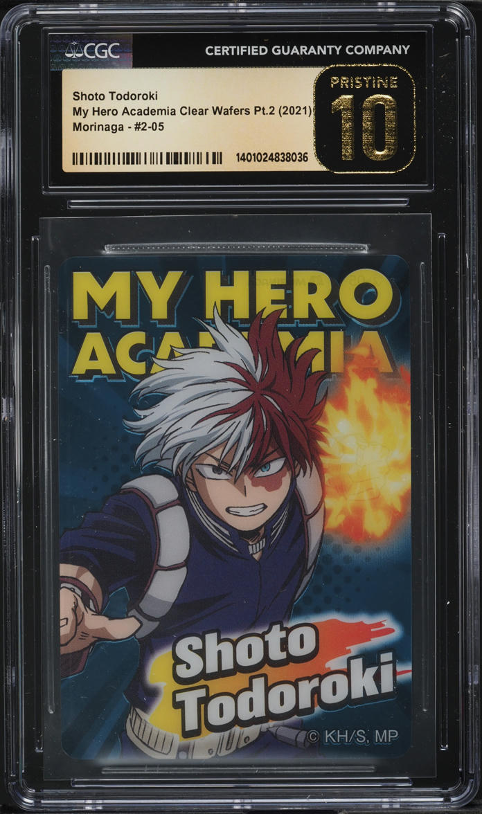 2021 My Hero Academia Clear Wafers Part 2 Shoto Todoroki CGC 10 PRISTINE