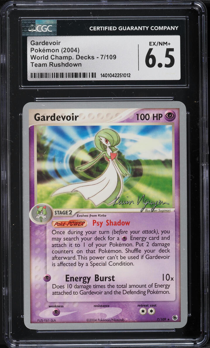 2004 Pokemon World Championship Decks Team Rushdown Gardevoir #7 CGC 6.5 EXMT+