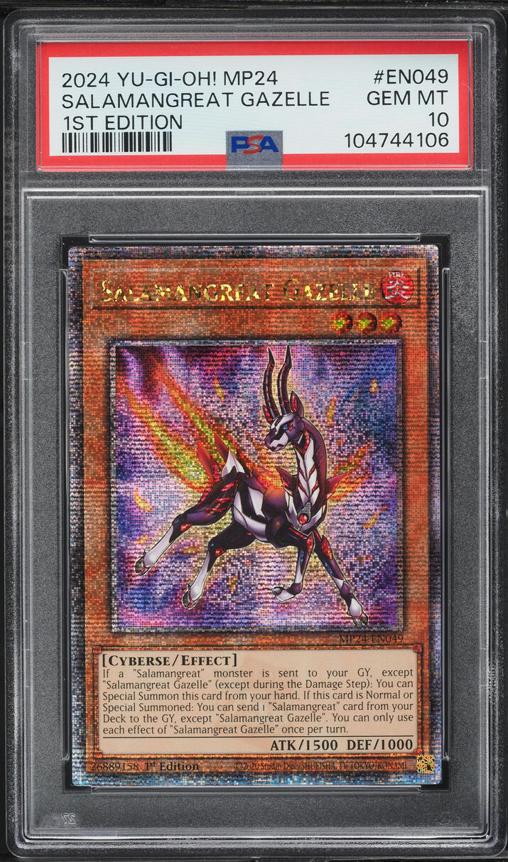 2024 Yu-Gi-Oh! MP24 1st Edition Salamangreat Gazelle #MP24-EN049 PSA 10 GEM MINT