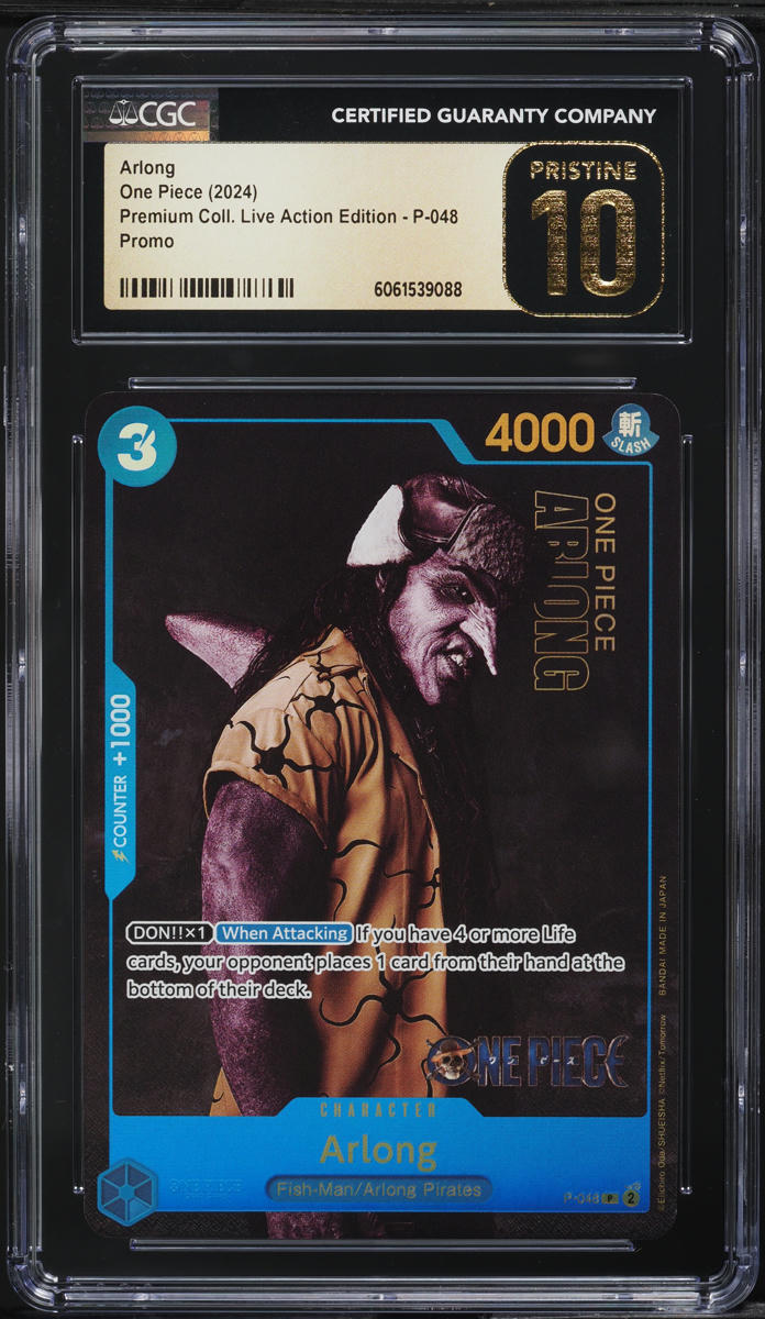 2024 One Piece Premium Live Action Arlong #P-048 CGC 10 PRISTINE