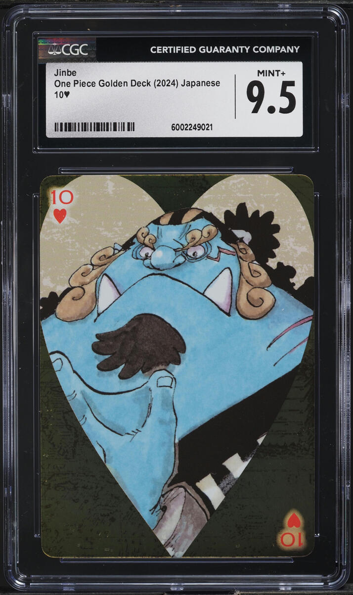 2024 One Piece Japanese Golden Deck Playing Cards Jinbe CGC 9.5 MINT+