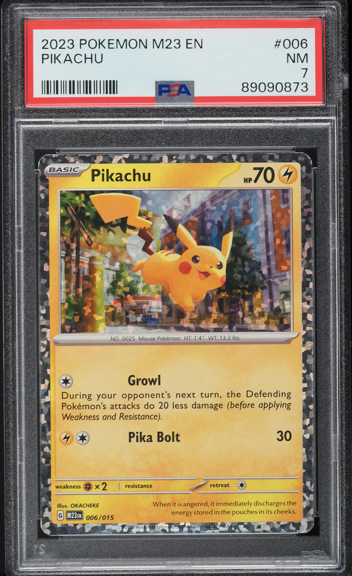 2023 Pokemon McDonald's Collection Pikachu #6 PSA 7 NRMT