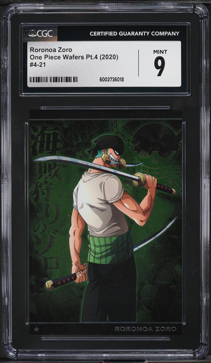 2020 One Piece Wafers Japanese Part 4 Roronoa Zoro #4-21 CGC 9 MINT