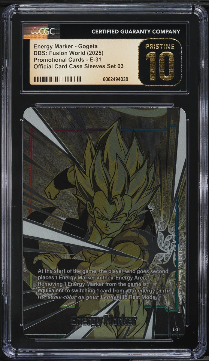 2025 Dragon Ball Super Fusion World Promo Set 03 Energy Marker Gogeta CGC 10