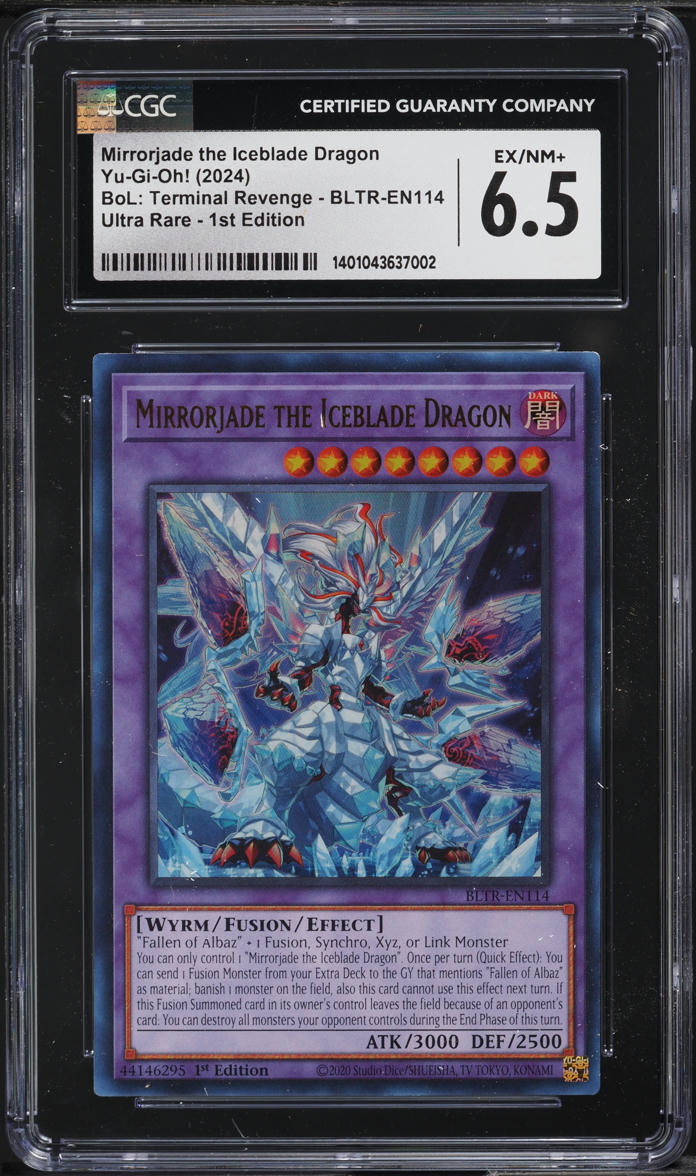 2024 Yu-Gi-Oh! BOL Terminal Revenge 1st Ed Mirrorjade Iceblade Dragon CGC 6.5