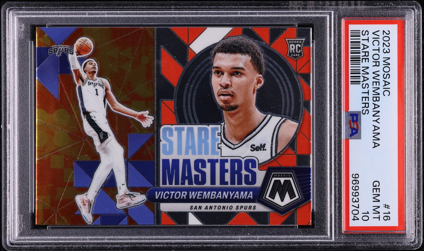 2023 Panini Mosaic Stare Masters Victor Wembanyama ROOKIE #16 PSA 10 GEM MINT