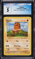 1999 Pokemon Base Set Shadowless Diglett #47 CGC 5 EX