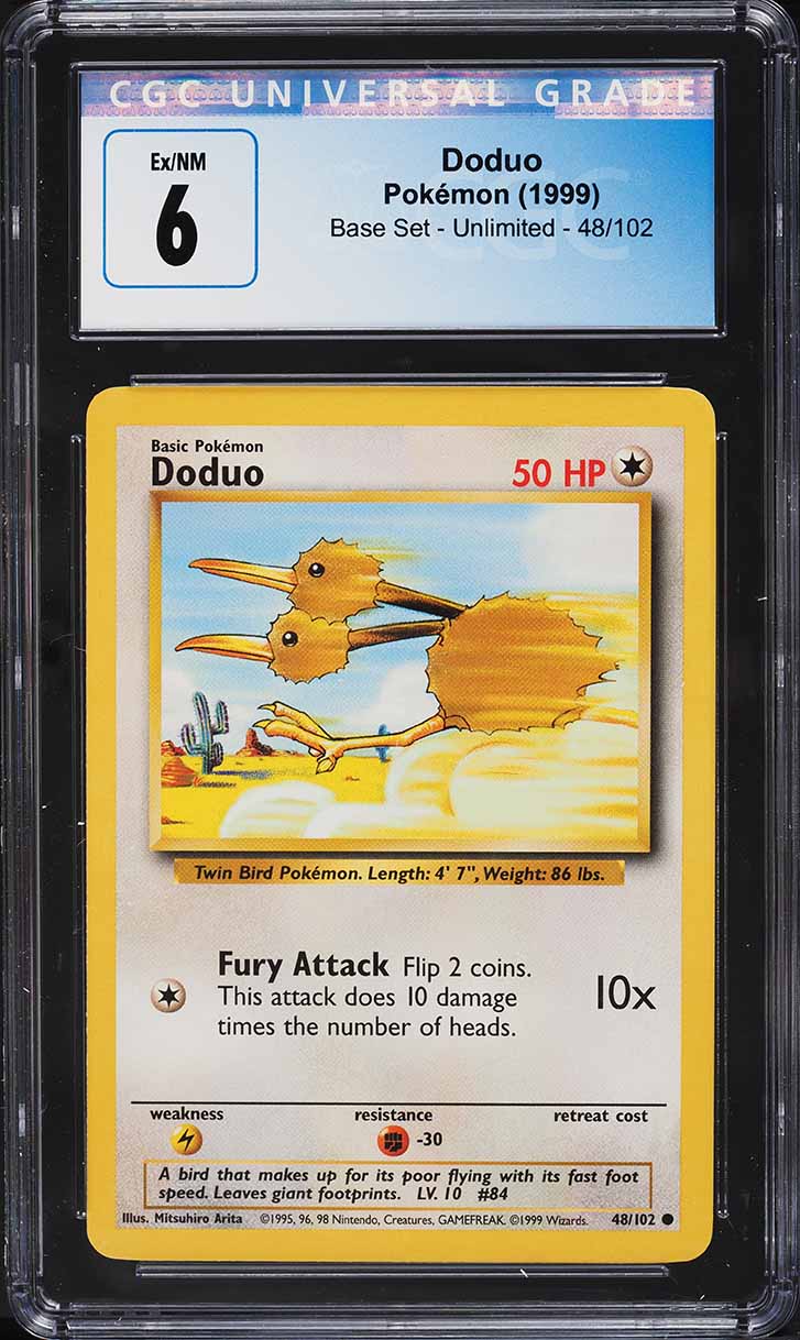 1999 Pokemon Base Set Doduo #48 CGC 6 EXMT