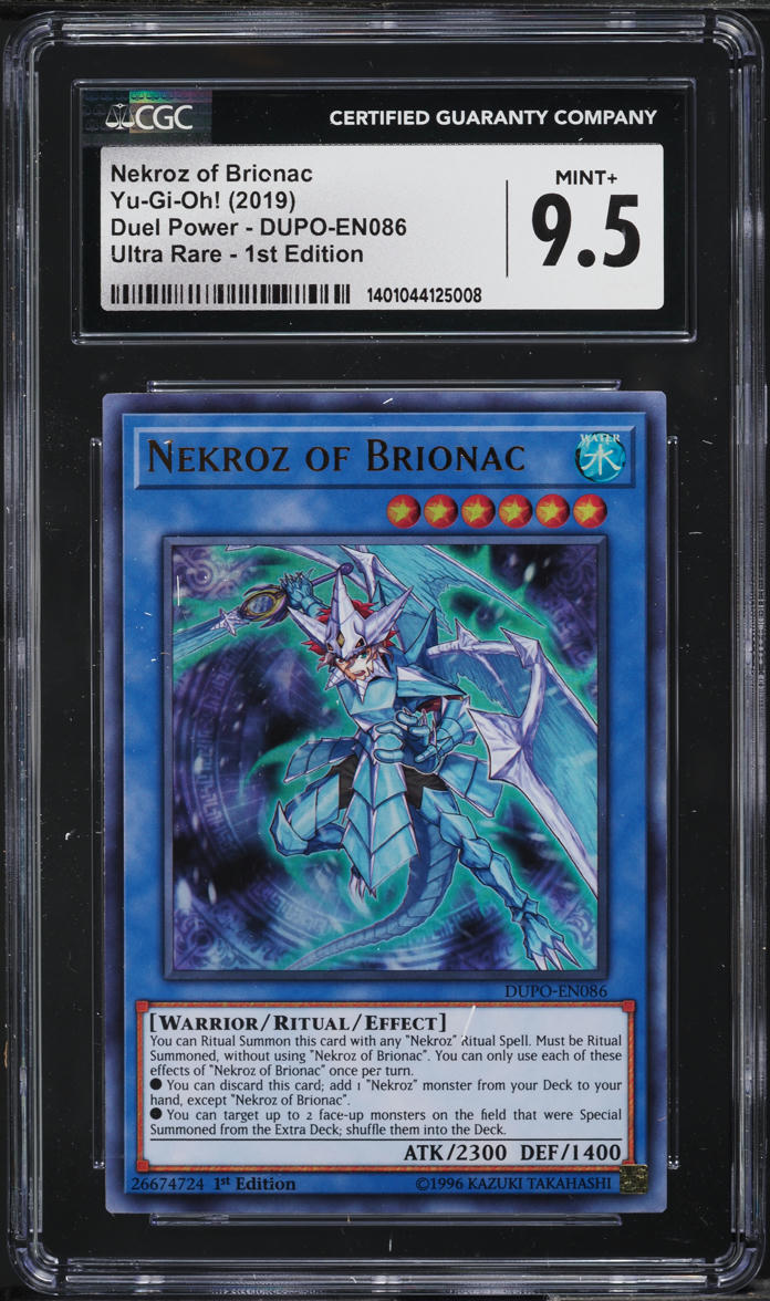 2019 Yu-Gi-Oh! Duel Power 1st Edition Nekroz Of Brionac #DUPO-EN086 CGC 9.5