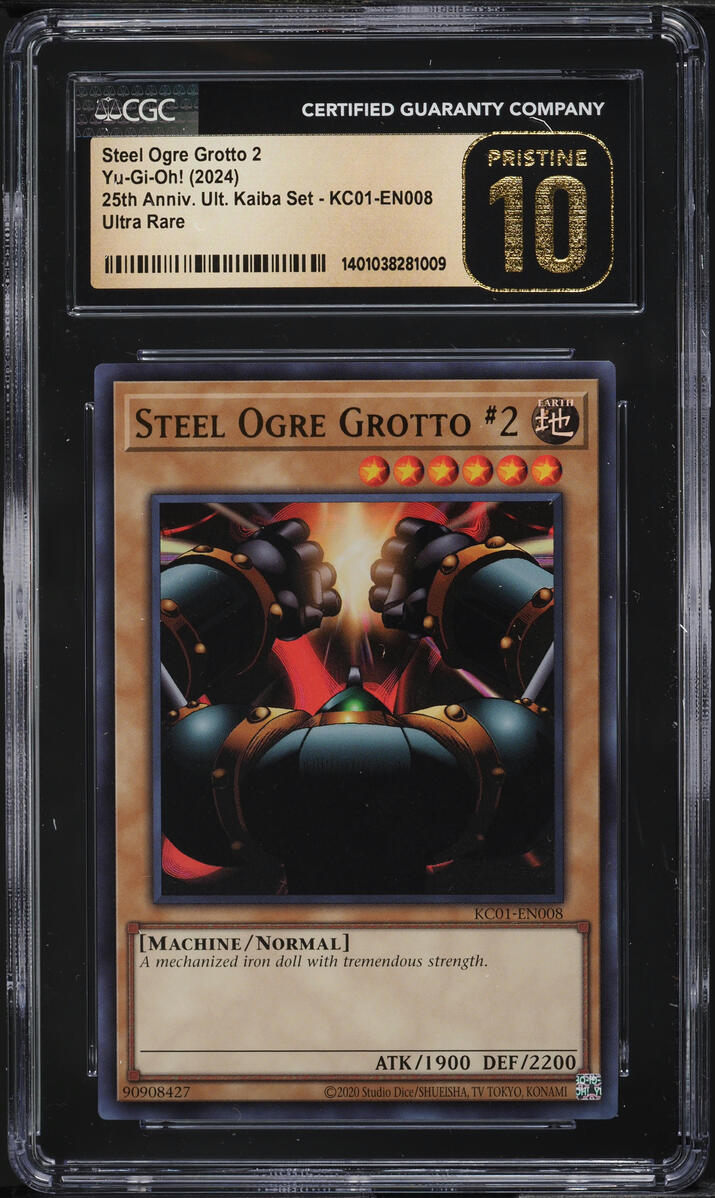 2024 Yu-Gi-Oh! 25th Kaiba Set Steel Ogre Grotto 2 #KC01-EN008 CGC 10 PRISTINE