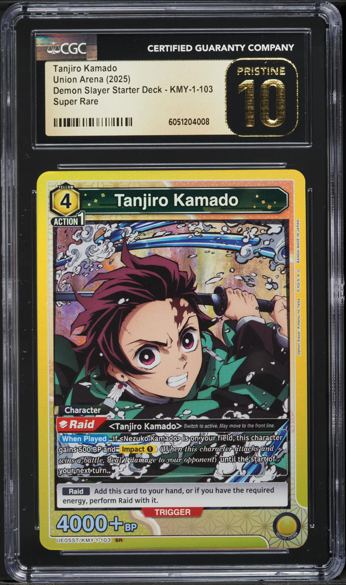 2025 Union Arena Demon Slayer Tanjiro Kamado #KMY-1-103 CGC 10 PRISTINE