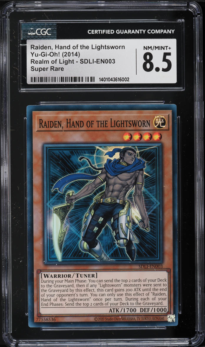 2014 Yu-Gi-Oh! Structure Deck Realm Light Raiden, Hand Of The Lightsworn CGC 8.5