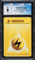 1999-2000 Pokemon Base Set Lightning Energy #100 CGC 9 MINT