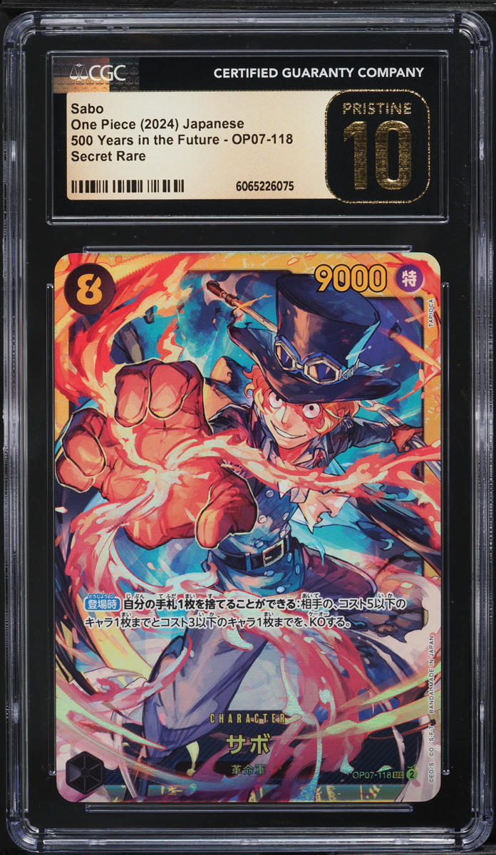 2024 One Piece Japanese 500 Years In The Future Sabo #OP07-118 CGC 10 PRISTINE