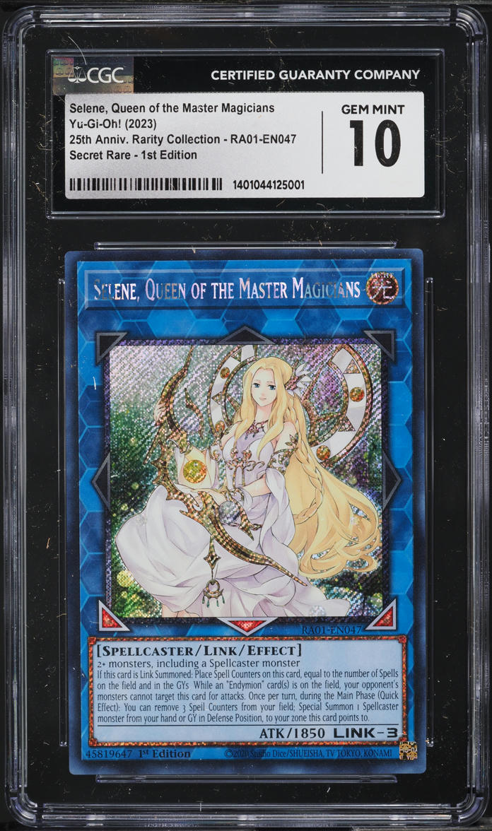 2023 Yu-Gi-Oh! 25th RA01 1st Ed Selene Queen Master Magicians #RA01-EN047 CGC 10