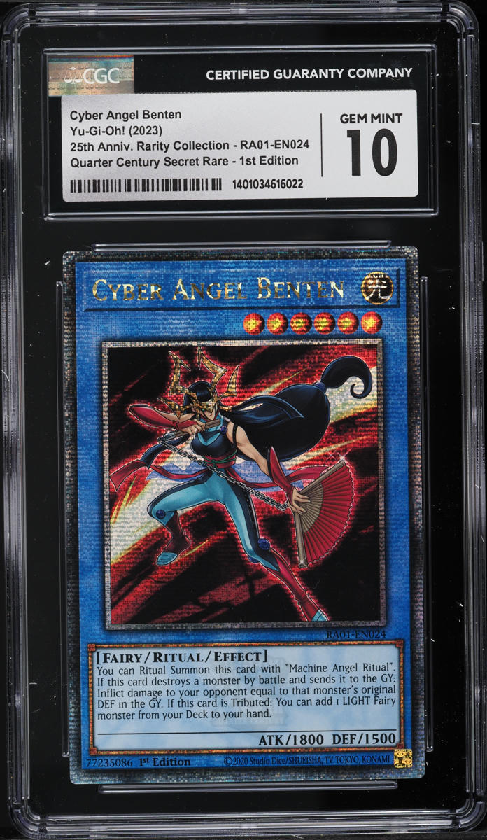 2023 Yu-Gi-Oh! 25th Anniversary 1st Ed Cyber Angel Benten #RA01-EN024 CGC 10 GEM