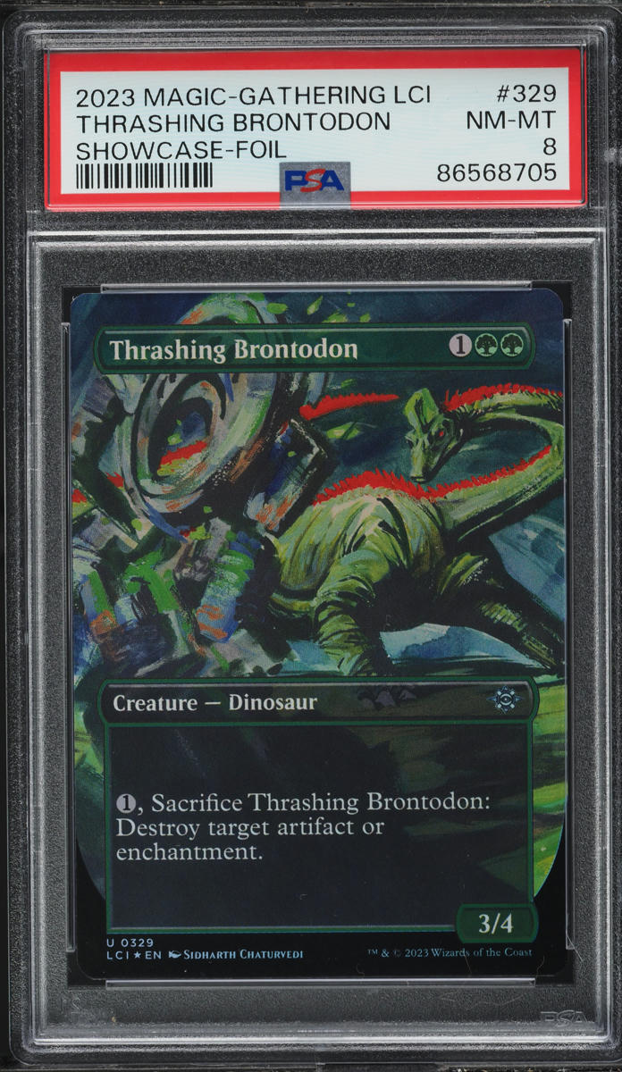 2023 Magic The Gathering MTG Ixalan Showcase Foil Thrashing Brontodon