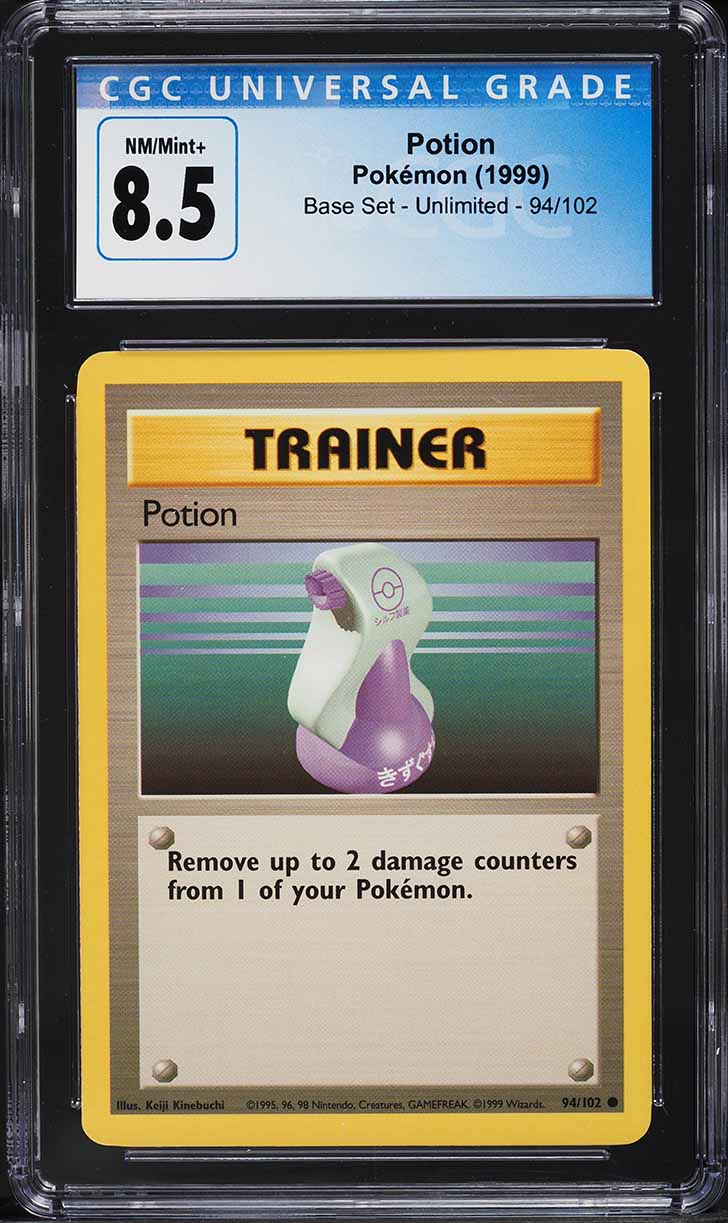 1999 Pokemon Base Set Potion #94 CGC 8.5 NM-MT+