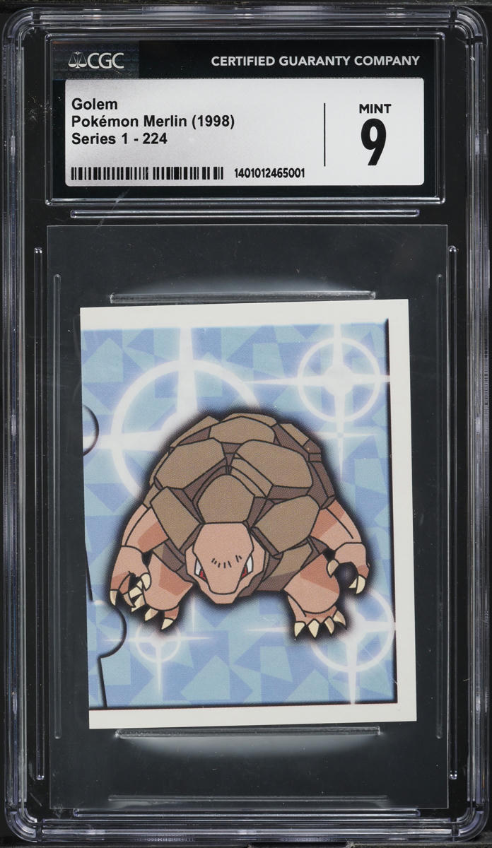 1998 Pokemon Merlin Series 1 Golem #224 CGC 9 MINT