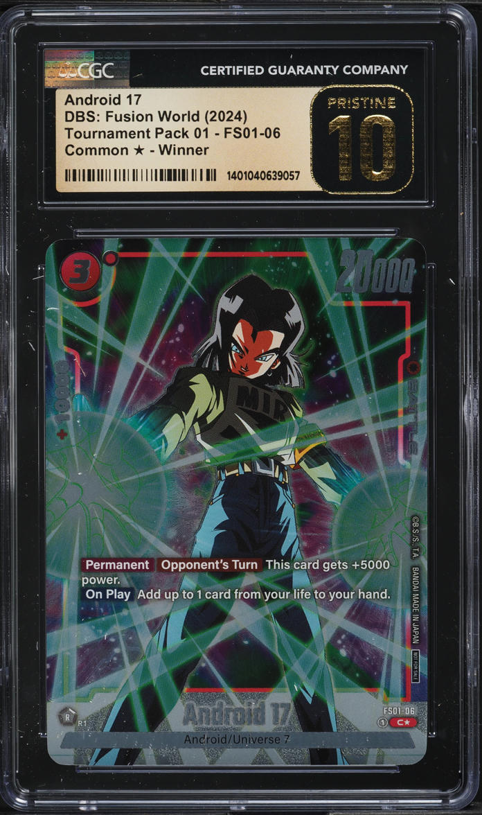 2024 Dragon Ball Super Fusion World Tournament Winner Android 17 CGC 10 PRISTINE