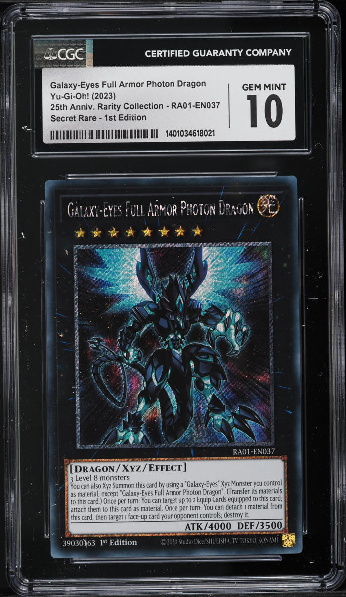 2023 Yu-Gi-Oh! 25th 1st Edition Galaxy-Eyes Full Armor Photon Dragon CGC 10 GEM