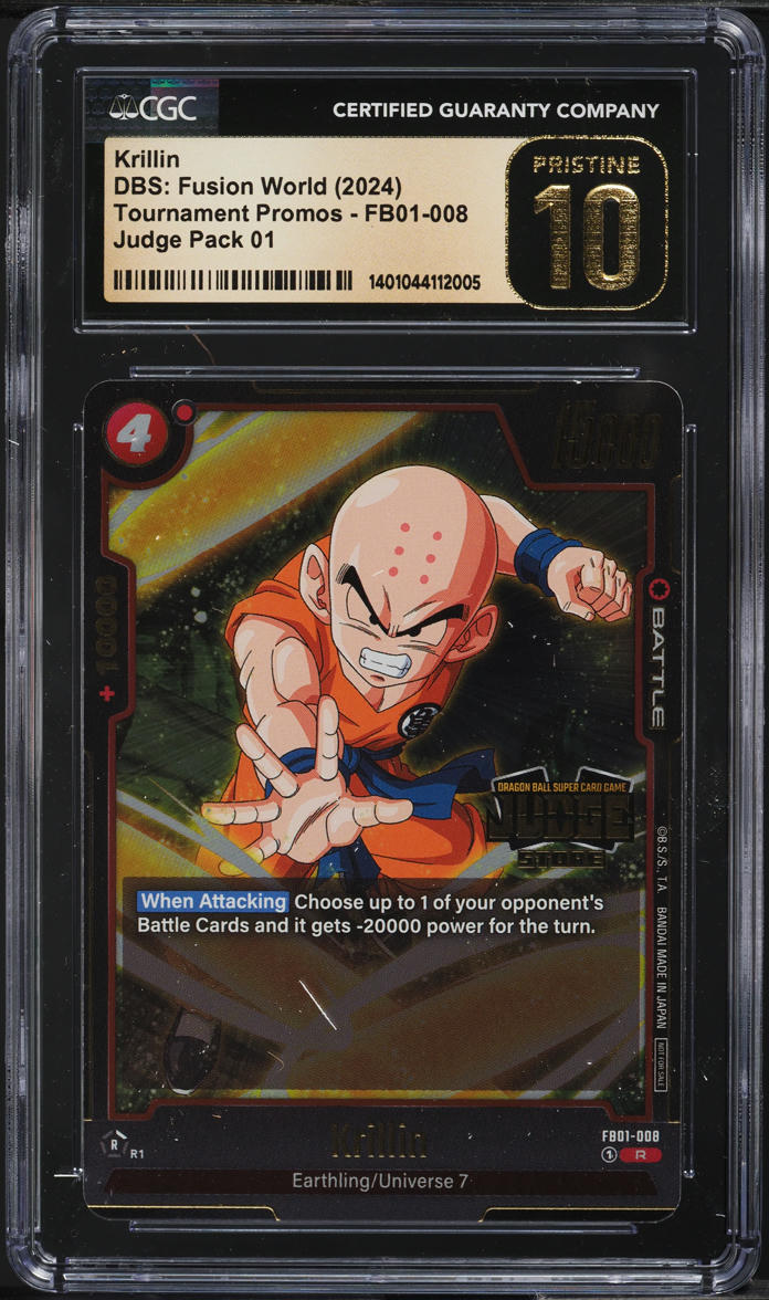 2024 Dragon Ball S Fusion World Tournament Promo Judge Krillin CGC 10 PRISTINE