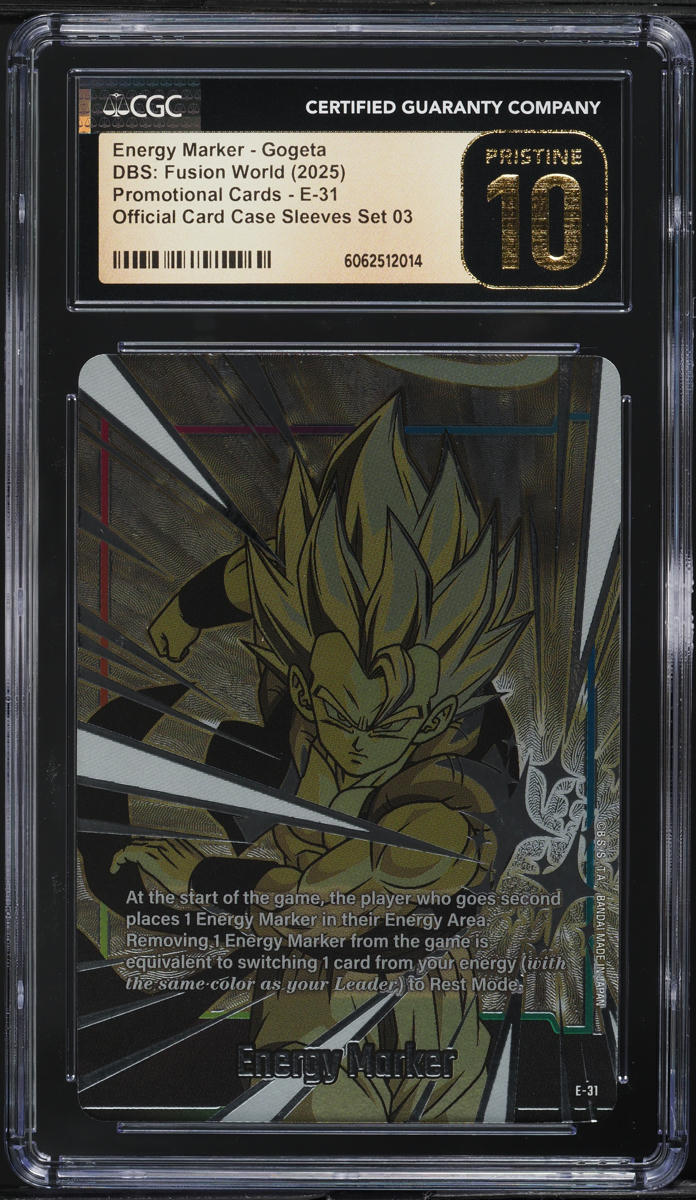 2025 Dragon Ball Super Fusion World Promo Energy Marker Gogeta CGC 10 PRISTINE