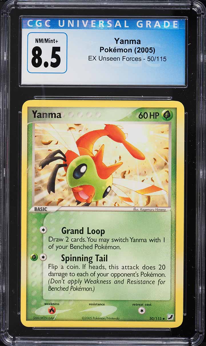 2005 Pokemon EX Unseen Forces Yanma #50 CGC 8.5 NM-MT+