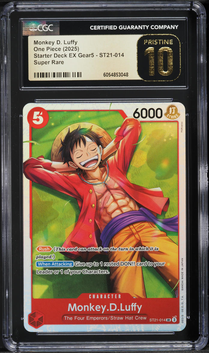 2025 One Piece Starter Deck EX Gear5 Monkey D. Luffy #ST21-014 CGC 10 PRISTINE