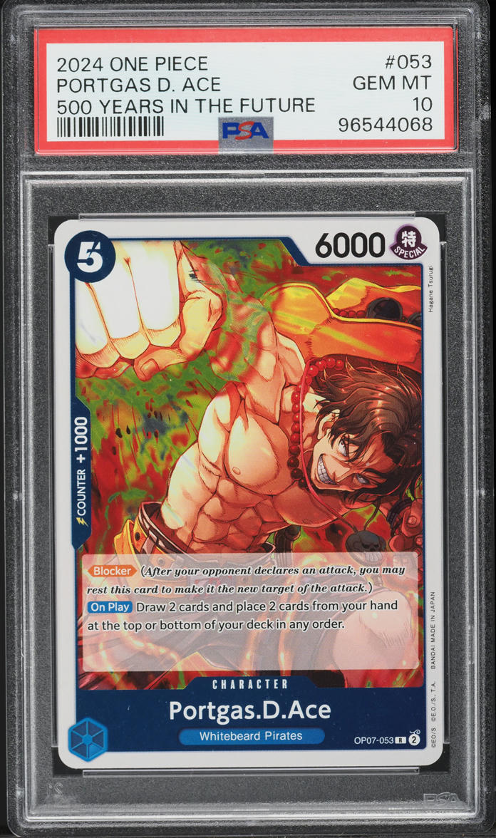 2024 One Piece 500 Years In The Future Portgas D. Ace #OP07-053 PSA 10 GEM MINT