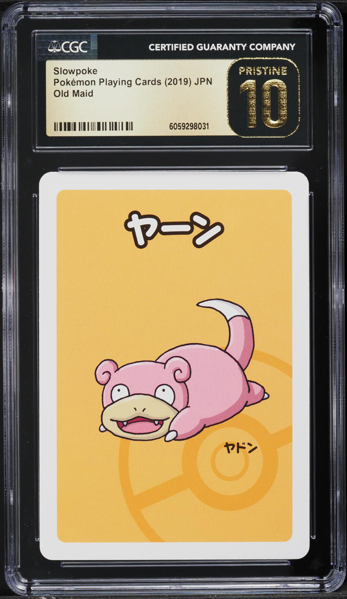 2019 Pokemon Japanese Playing Cards Old Maid Slowpoke CGC 10 PRISTINE