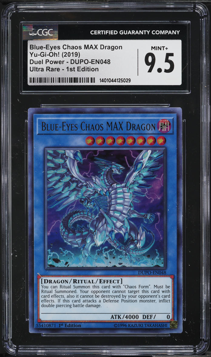 2019 Yu-Gi-Oh! Duel Power 1st Edition Blue-Eyes Chaos MAX Dragon CGC 9.5 MINT+