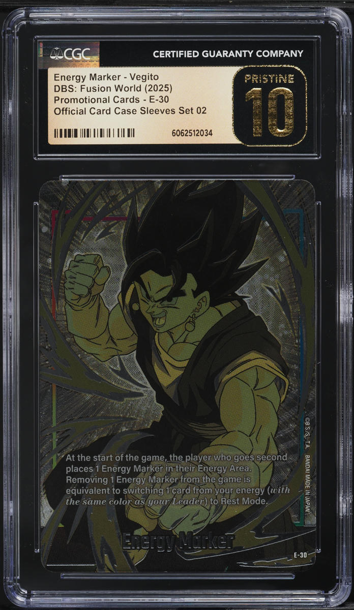 2025 Dragon Ball Super Fusion World Promo Energy Marker Vegito CGC 10 PRISTINE