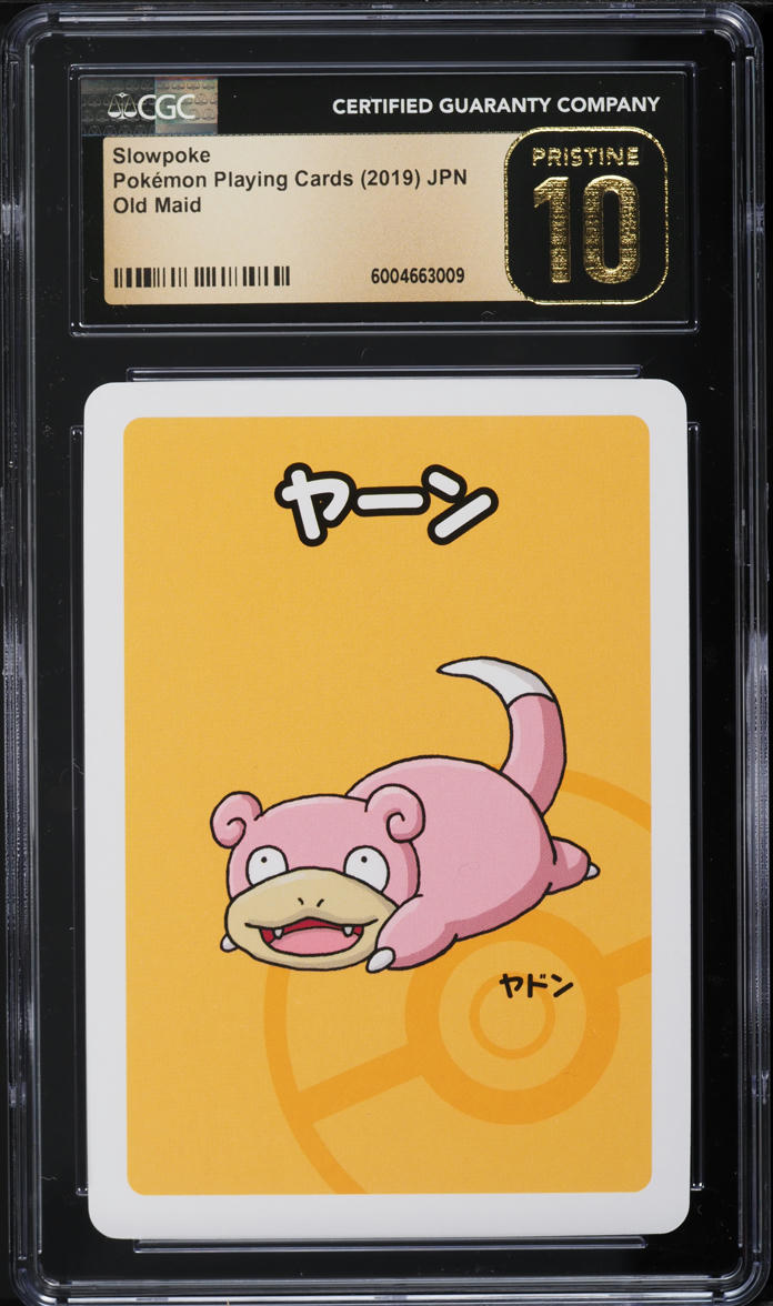 2019 Pokemon Japanese Playing Cards Old Maid Slowpoke CGC 10 PRISTINE