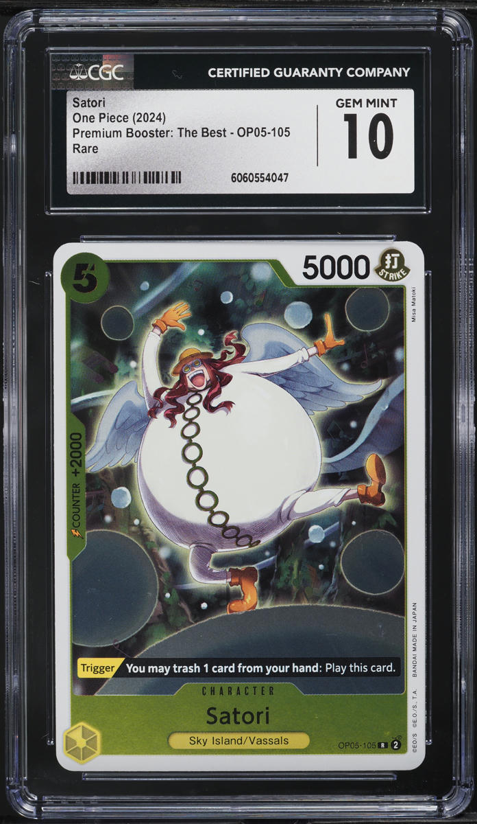 2024 One Piece Premium The Best Satori #OP05-105 CGC 10 GEM MINT