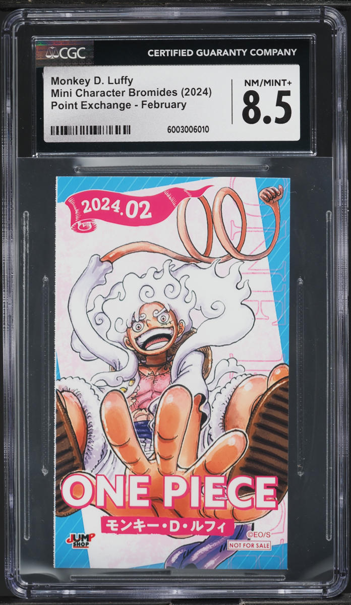 2024 One Piece Japanese Mini Bromides Point Exchange Monkey D. Luffy CGC 8.5