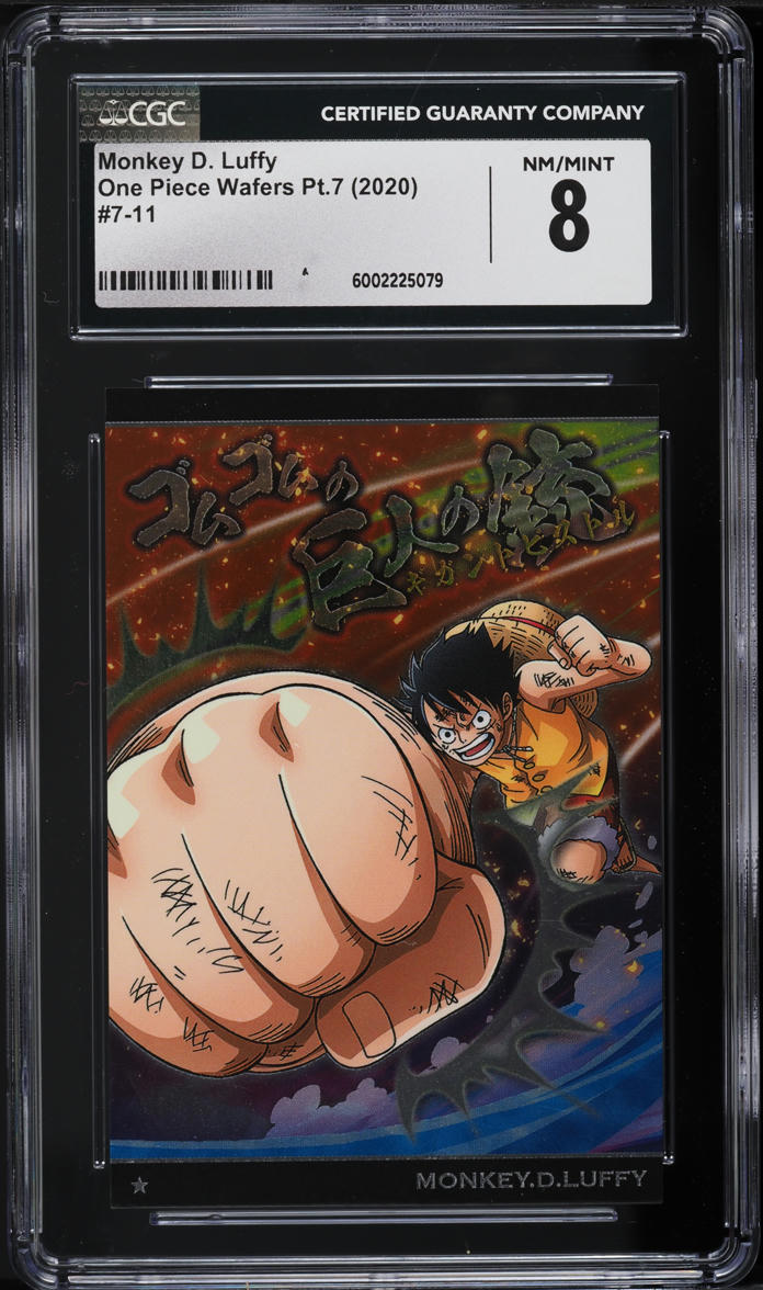 2020 One Piece Wafers Japanese Part 7 Monkey D. Luffy #7-11 CGC 8 NM-MT