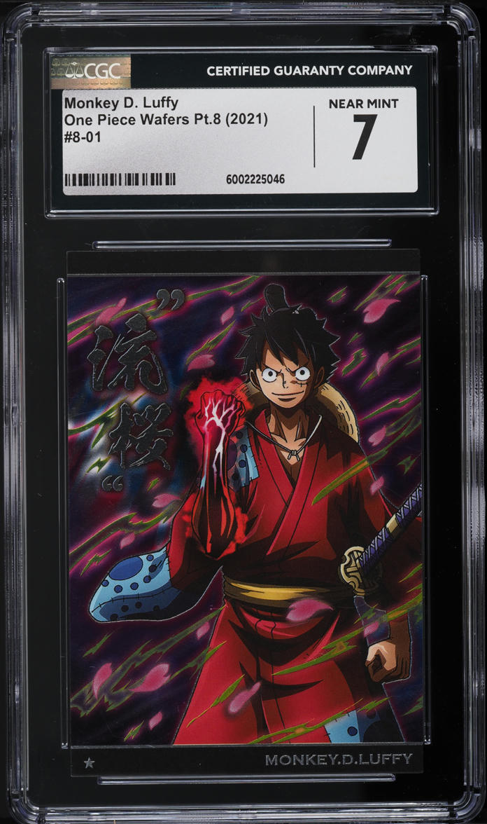 2021 One Piece Wafers Japanese Part 8 Monkey D. Luffy #8-01 CGC 7 NRMT