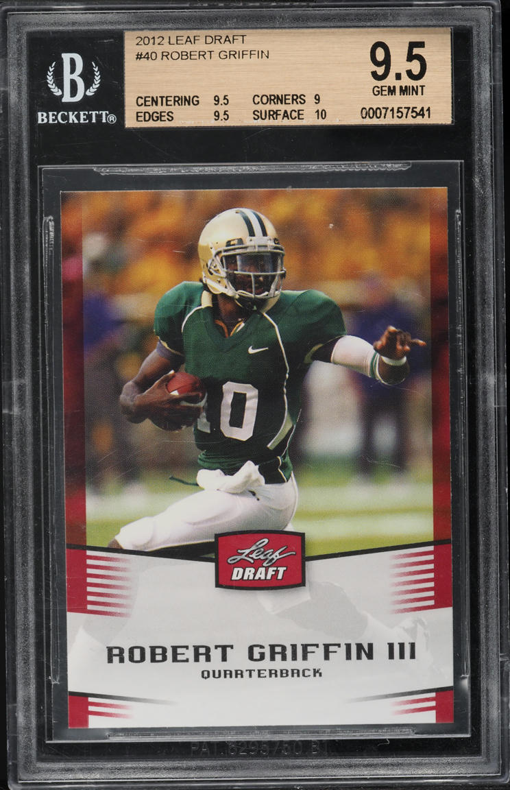 2012 Leaf Draft Robert Griffin ROOKIE #40 BGS 9.5 GEM MINT