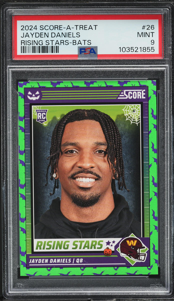 2024 Score-A-Treat Rising Stars Bats Jayden Daniels ROOKIE #26 PSA 9 MINT